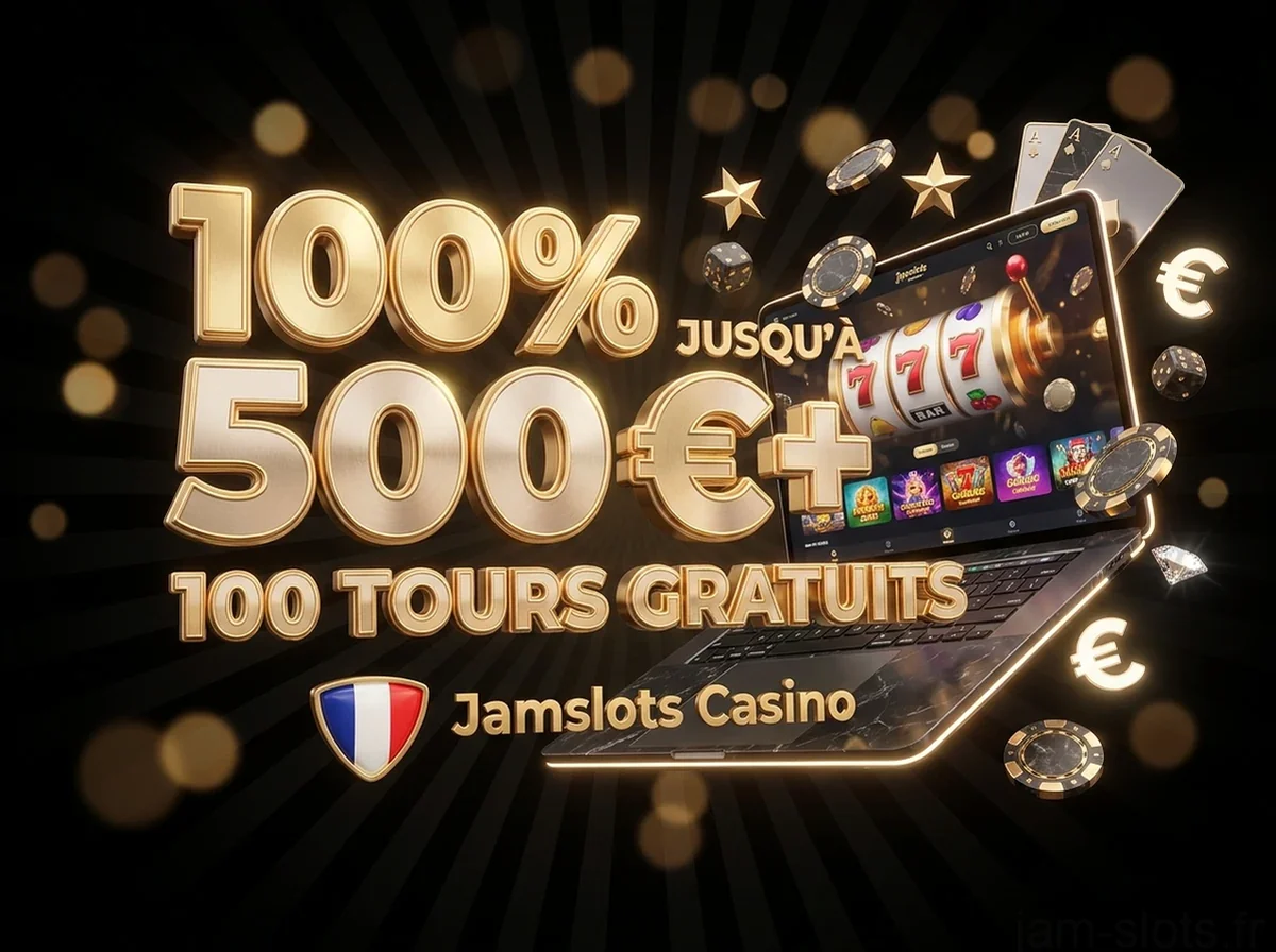 100% JUSQU'À 500 €+ 100 TOURS GRATUITS